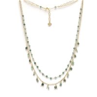 Collana Io & Te  Donna in Argento Smeraldo CLPASMDO